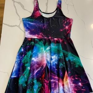 Blackmilk Clothing Galaxy Butterfly Scoop Skater Dress - XL - NWOT